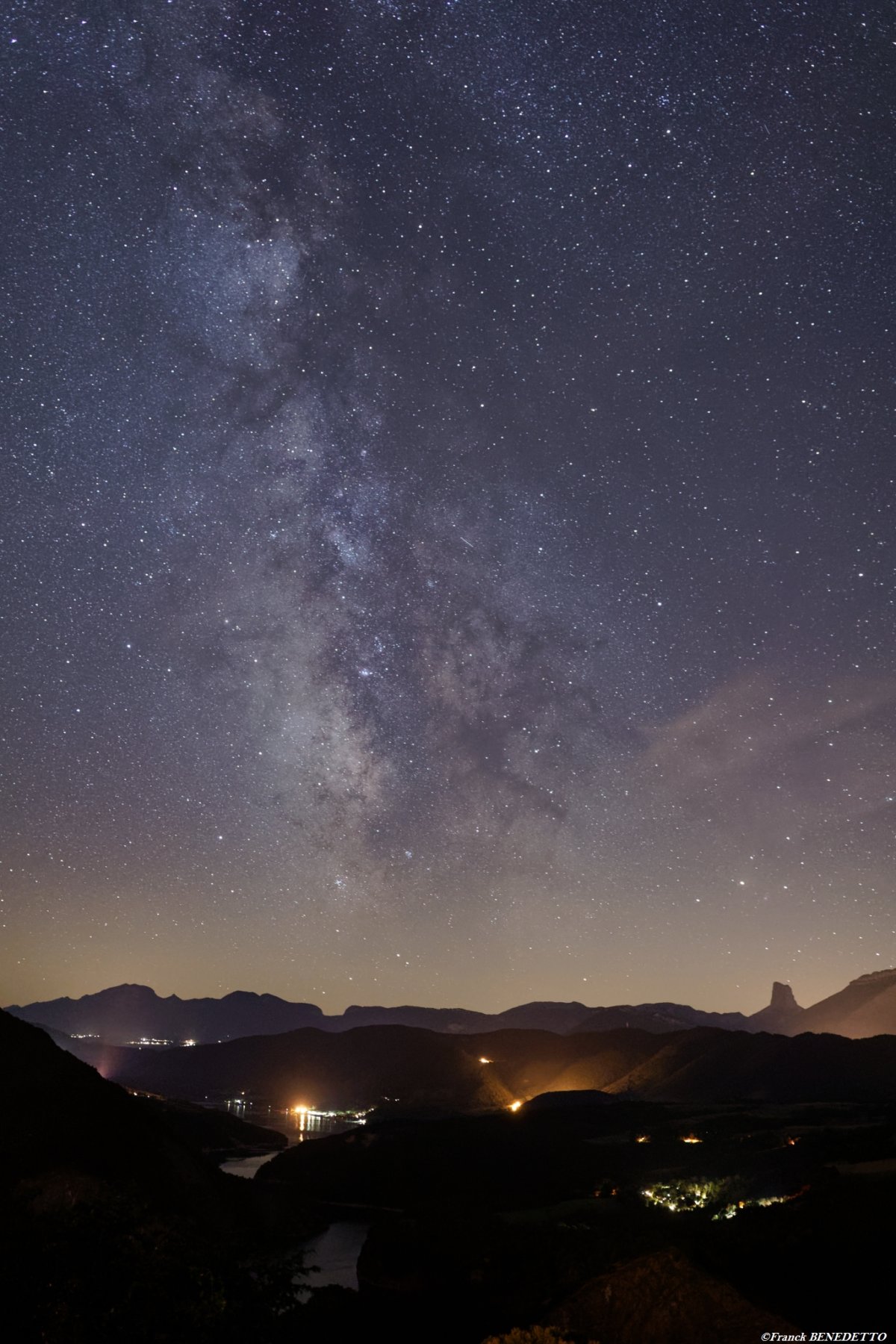 Voie Lactée au dessus du Lac de Monteynard