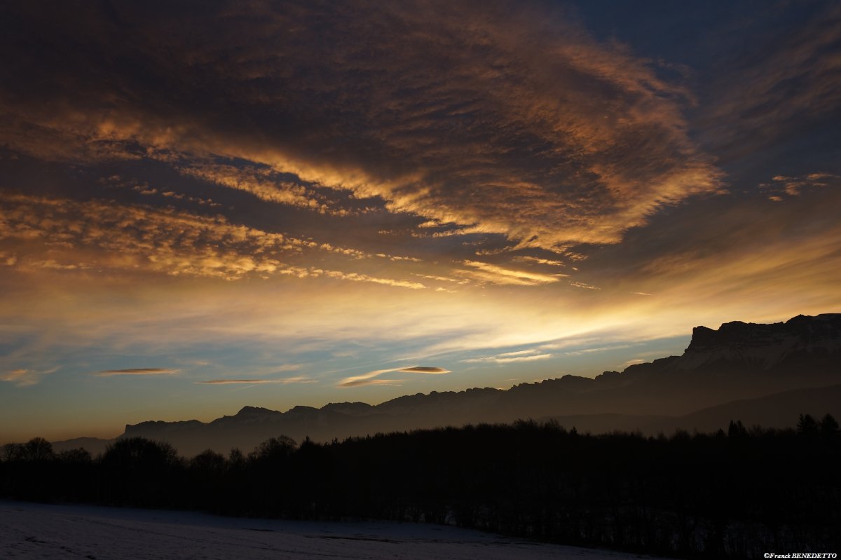 Coucher de soleil sur le Vercors